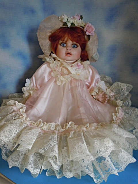 Rustie 24" Honey Porcelain Baby w Red Hair Welden Museum w Box Certificate